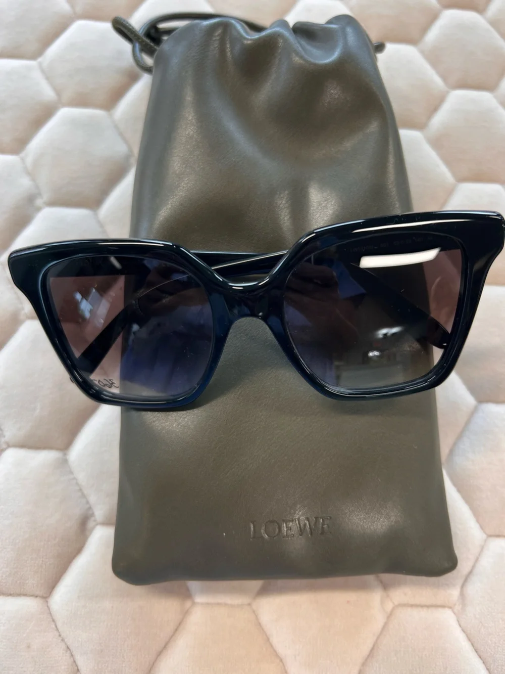 Loewe Black Oversized Square Sunglasses